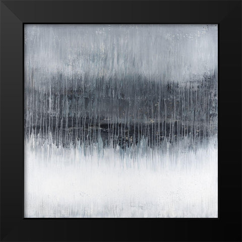Through The Trees Black Modern Wood Framed Art Print by Smach, Radek