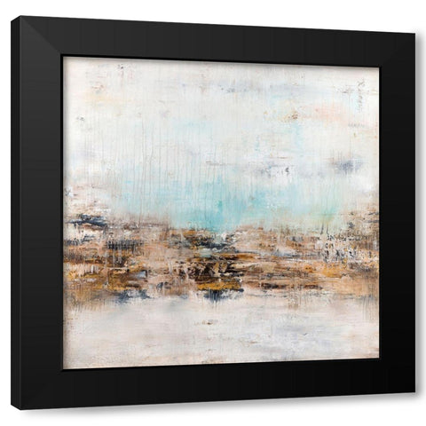 Not a Sound Black Modern Wood Framed Art Print by Smach, Radek
