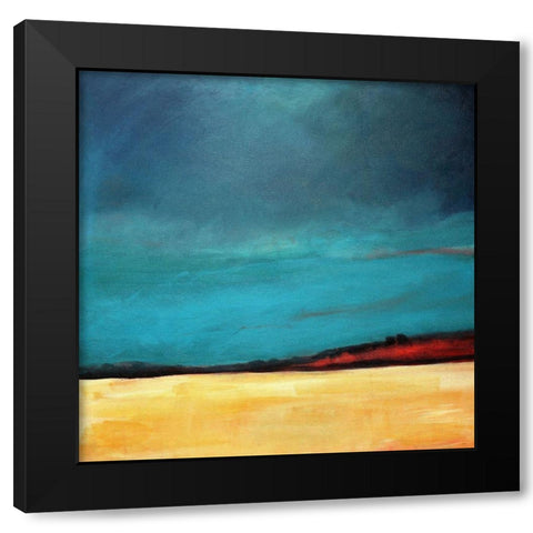Waiting For The Rain Black Modern Wood Framed Art Print by Schuerbeke, Deanna