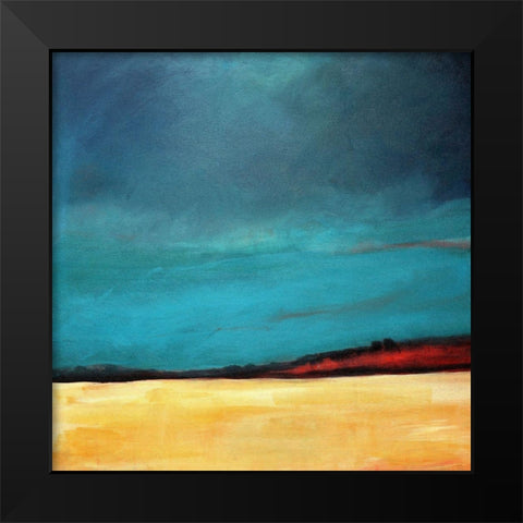 Waiting For The Rain Black Modern Wood Framed Art Print by Schuerbeke, Deanna