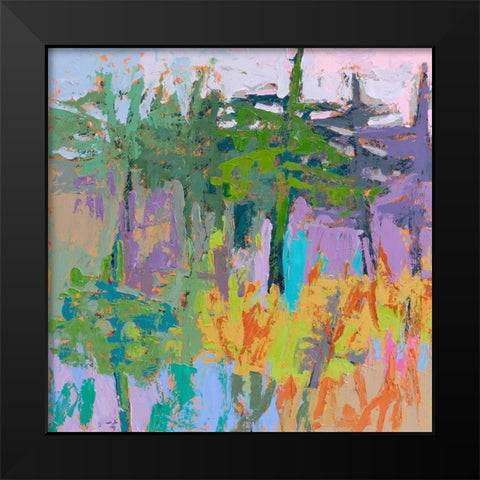 Jungle Boogey Black Modern Wood Framed Art Print by Schmidt, Jane
