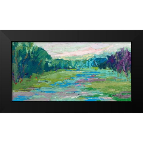 Spring Fed Creek Black Modern Wood Framed Art Print by Schmidt, Jane