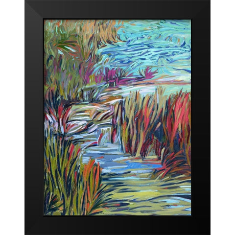 Water Symphony Black Modern Wood Framed Art Print by Schmidt, Jane