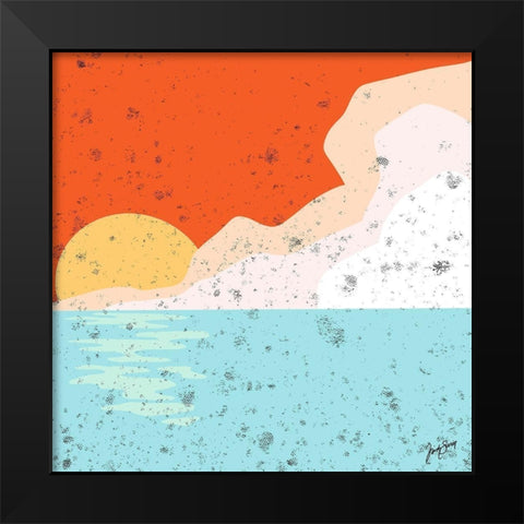 Skyline Black Modern Wood Framed Art Print by Sierer, Trish