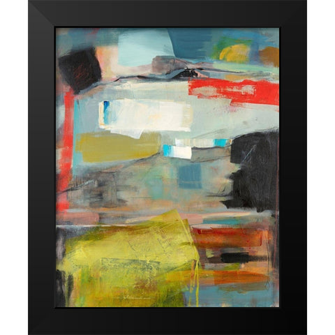 Grass Black Modern Wood Framed Art Print by Schuerbeke, Deanna