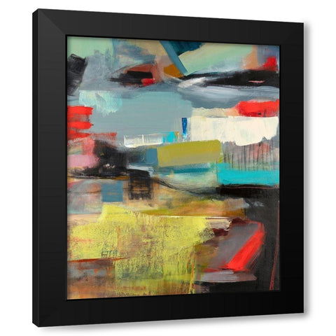 Sky Black Modern Wood Framed Art Print with Double Matting by Schuerbeke, Deanna