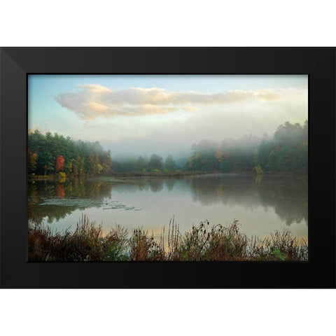 Kingston Reservoir Black Modern Wood Framed Art Print by Sinclair, Kelly