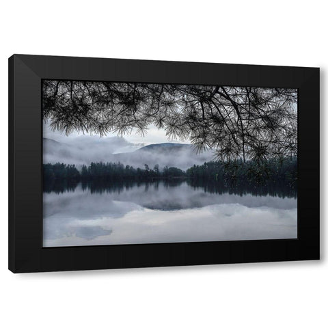 Rainy Day Cooper Lake Black Modern Wood Framed Art Print with Double Matting by Sinclair, Kelly