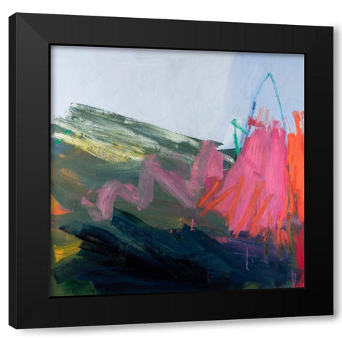 Forces of Nature: Pink Black Modern Wood Framed Art Print with Double Matting by Singerman, Jessica