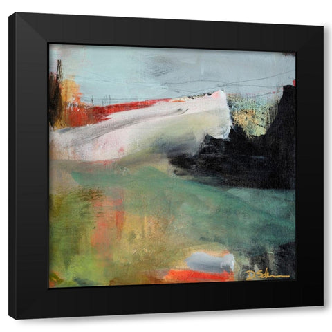 Foggy Afternoon Black Modern Wood Framed Art Print by Schuerbeke, Deanna