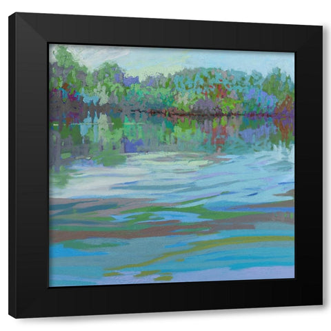 Waterways IX Black Modern Wood Framed Art Print by Schmidt, Jane