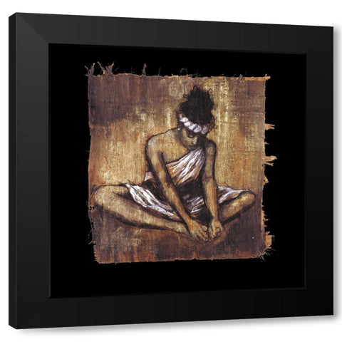 Soulful Grace II Black Modern Wood Framed Art Print by Stewart, Monica