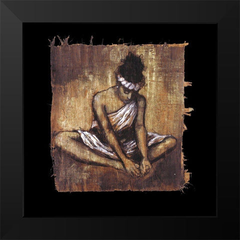 Soulful Grace II Black Modern Wood Framed Art Print by Stewart, Monica