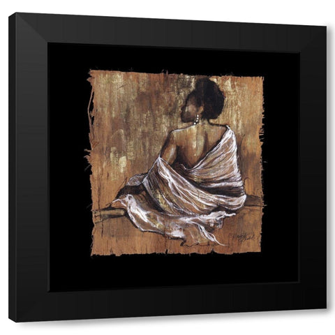 Soulful Grace III Black Modern Wood Framed Art Print with Double Matting by Stewart, Monica