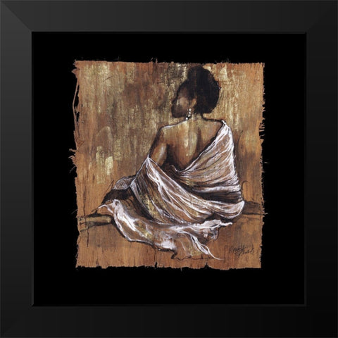Soulful Grace III Black Modern Wood Framed Art Print by Stewart, Monica