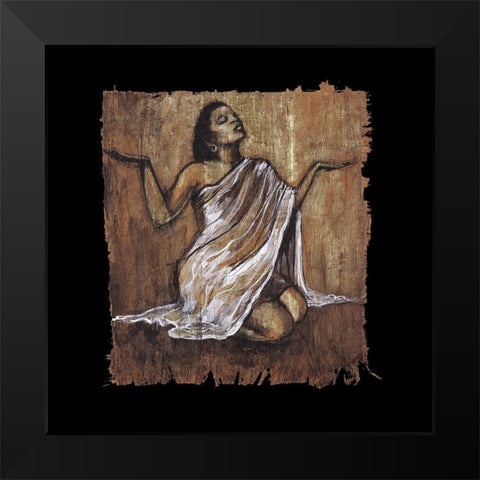 Soulful Grace IV Black Modern Wood Framed Art Print by Stewart, Monica