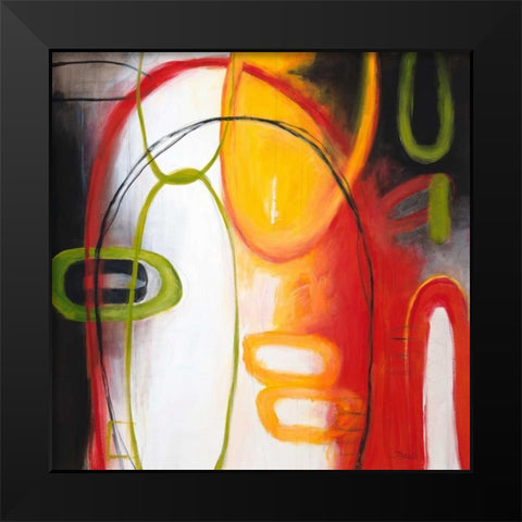 Good Karma Black Modern Wood Framed Art Print by Sparks, Dana