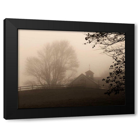 Parish Hill Barn Black Modern Wood Framed Art Print by Triebert, Christine