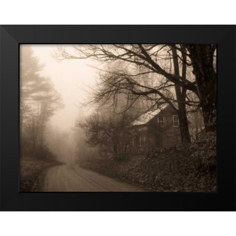 Parish Hill Road Black Modern Wood Framed Art Print by Triebert, Christine