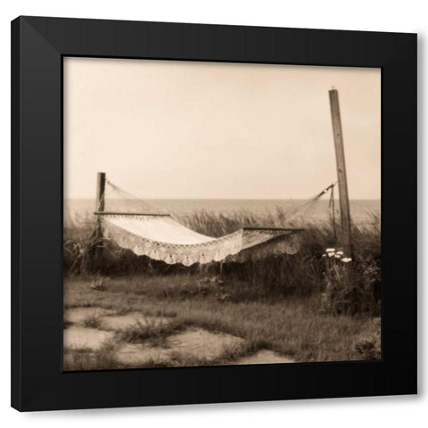 Hammock Black Modern Wood Framed Art Print with Double Matting by Triebert, Christine