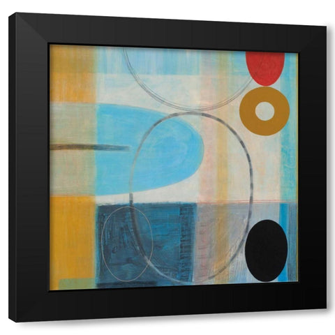 Carnival Black Modern Wood Framed Art Print with Double Matting by Titchenal, Randy