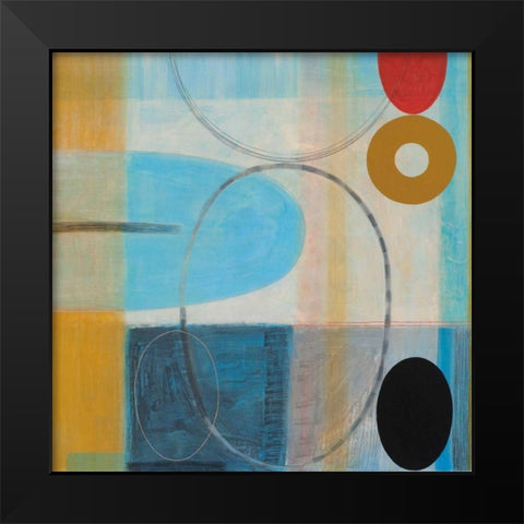 Carnival Black Modern Wood Framed Art Print by Titchenal, Randy