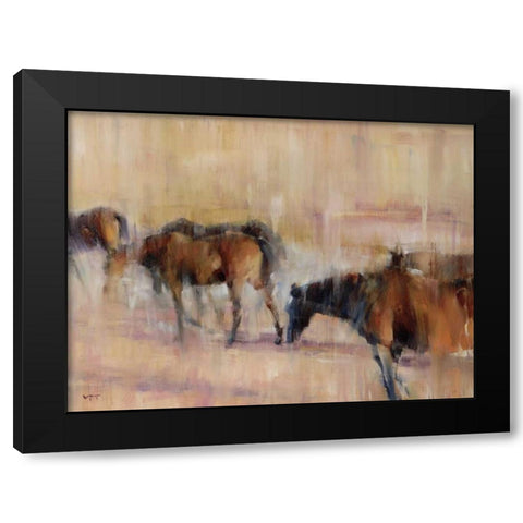 Kentucky Morning Black Modern Wood Framed Art Print by Tonov, Valtcho