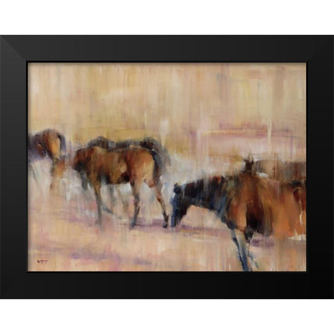 Kentucky Morning Black Modern Wood Framed Art Print by Tonov, Valtcho