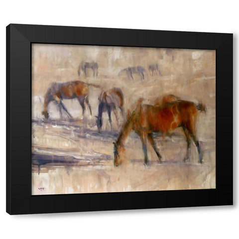 Kentucky Morning 3 Black Modern Wood Framed Art Print with Double Matting by Tonov, Valtcho