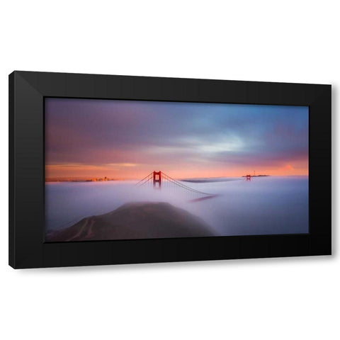 Just Another Day in the Bay Black Modern Wood Framed Art Print with Double Matting by Toby Harriman Visuals