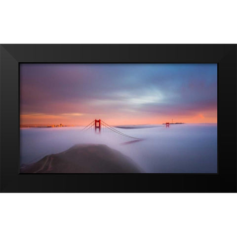 Just Another Day in the Bay Black Modern Wood Framed Art Print by Toby Harriman Visuals
