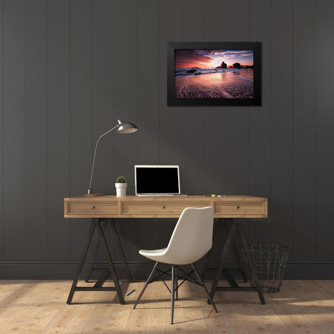 Star Struck Black Modern Wood Framed Art Print by Toby Harriman Visuals