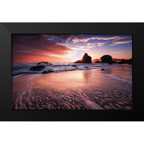 Star Struck Black Modern Wood Framed Art Print by Toby Harriman Visuals