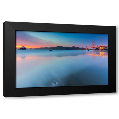 Velvet Icing Black Modern Wood Framed Art Print with Double Matting by Toby Harriman Visuals