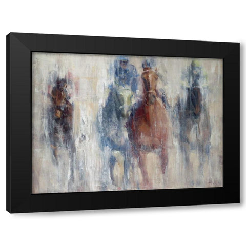 Derby 2015 Black Modern Wood Framed Art Print with Double Matting by Tonov, Valtcho