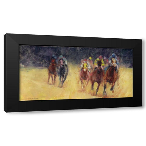 Derby 2016 Black Modern Wood Framed Art Print by Tonov, Valtcho