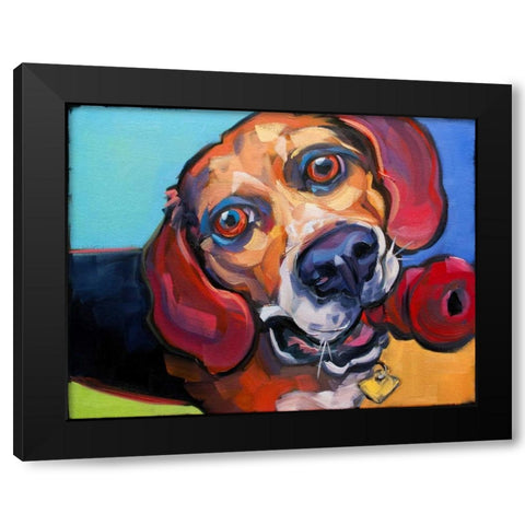 Beguile Black Modern Wood Framed Art Print with Double Matting by Townsend, Connie R.