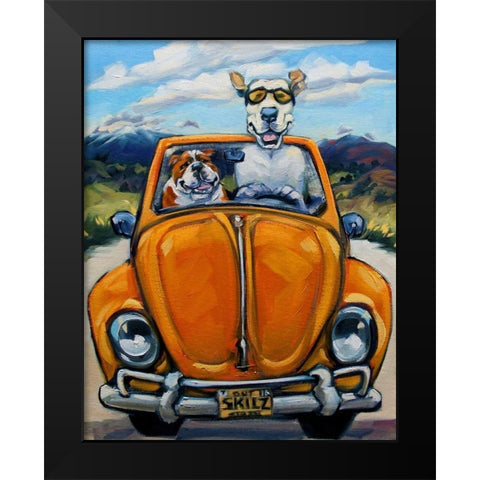Got Skills Will Travel Black Modern Wood Framed Art Print by Townsend, Connie R.