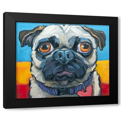 Little Big Heart Black Modern Wood Framed Art Print by Townsend, CR