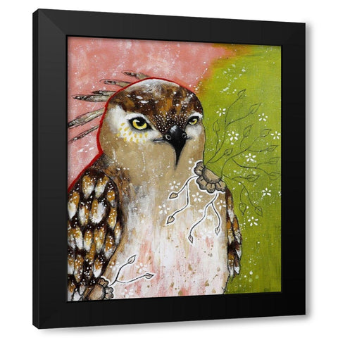 I Am Changed Black Modern Wood Framed Art Print by The Secret Hermit