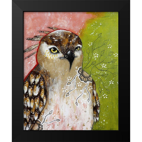 I Am Changed Black Modern Wood Framed Art Print by The Secret Hermit