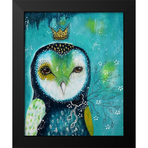 I Offer You Love Black Modern Wood Framed Art Print by The Secret Hermit