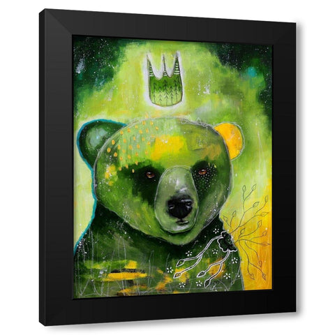 Natures Voice Black Modern Wood Framed Art Print by The Secret Hermit