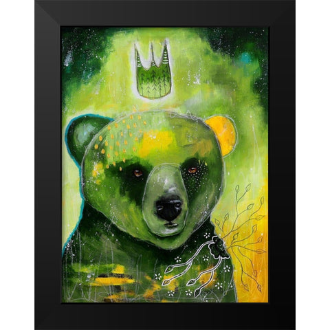 Natures Voice Black Modern Wood Framed Art Print by The Secret Hermit