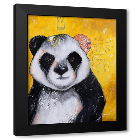 Of Fur and Friendship Black Modern Wood Framed Art Print with Double Matting by The Secret Hermit