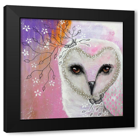 Of Pine and Poetry Black Modern Wood Framed Art Print by The Secret Hermit