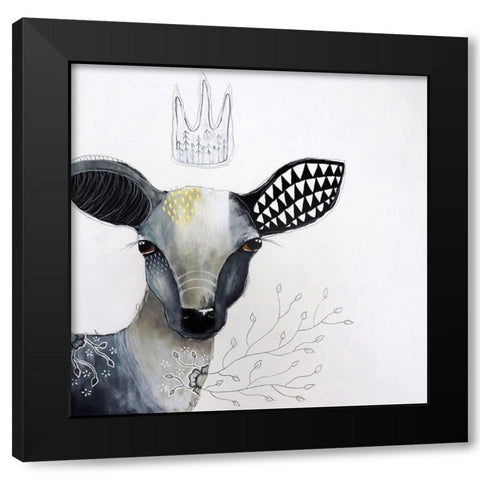 Seeker of Hope Black Modern Wood Framed Art Print by The Secret Hermit