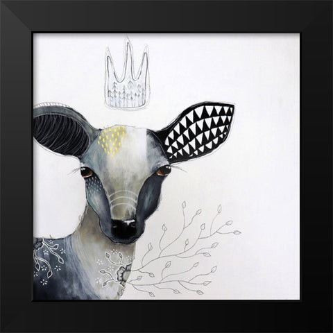 Seeker of Hope Black Modern Wood Framed Art Print by The Secret Hermit