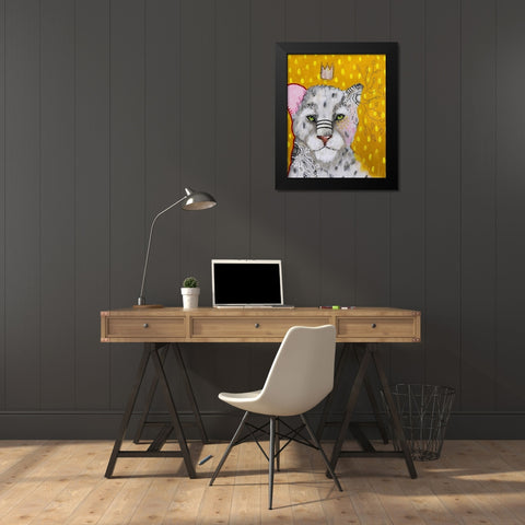 Shine Brightly Black Modern Wood Framed Art Print by The Secret Hermit