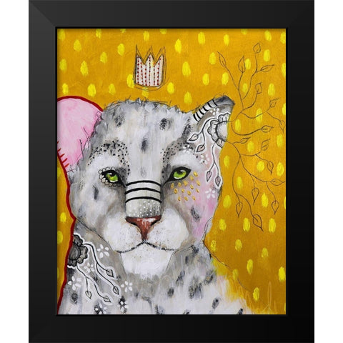 Shine Brightly Black Modern Wood Framed Art Print by The Secret Hermit